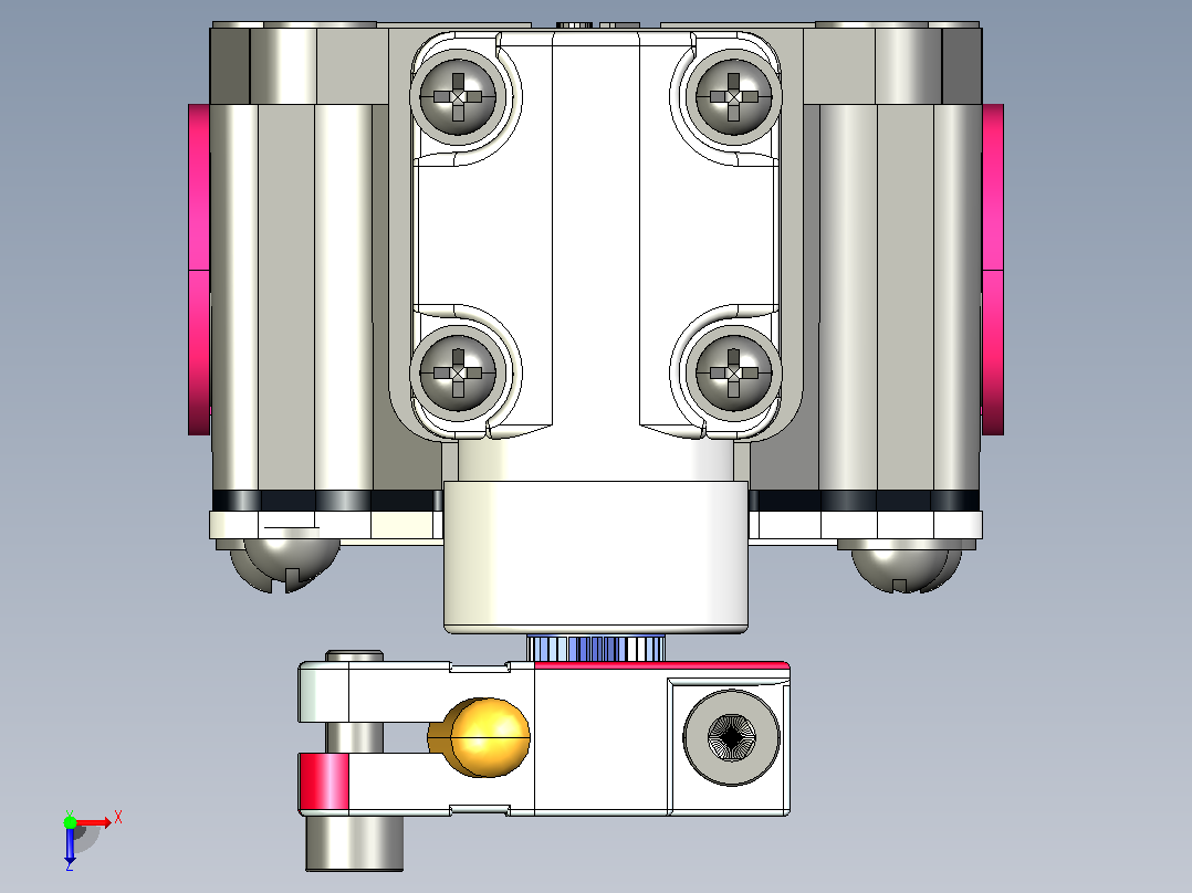 YBLX-P1_100_1P行程开关三维模型202108俯视图