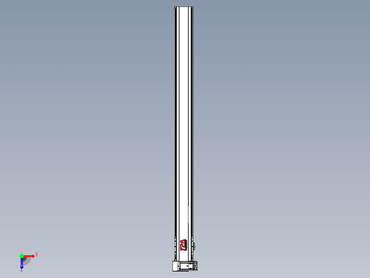 皮带直线轴半封闭可选导轨TPA-HNB-120D-110-L1400-LU-C-P40-N3俯视缩略图
