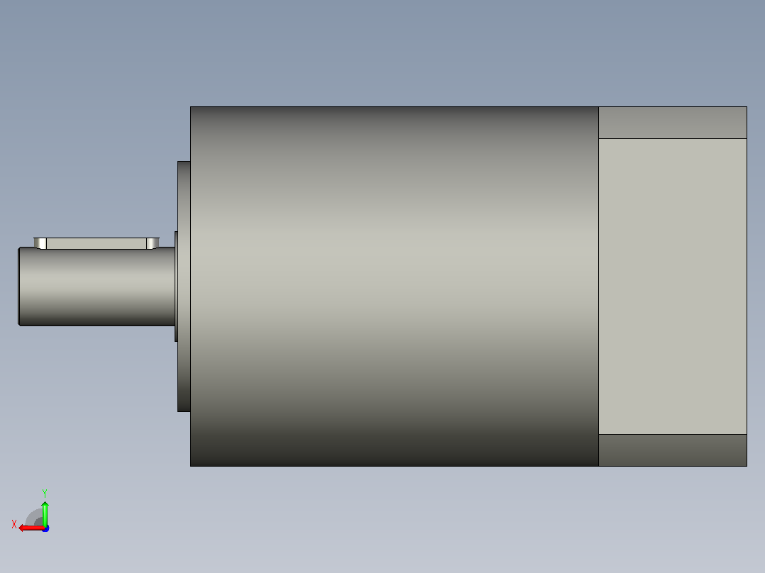 间隙减速器gearbox_gbx120004k_gbk_120_100_4_f后视图