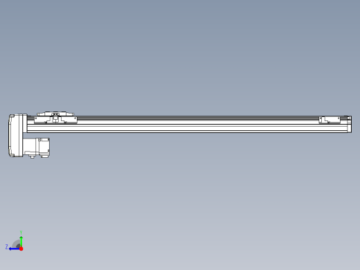 滚珠丝杠直线轴内置导轨TPA-GCR-40-1210C-L650-MP-M10-N3右视缩略图