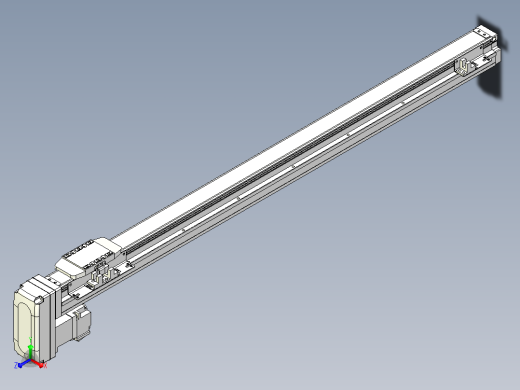 滚珠丝杠直线轴内置导轨TPA-GCR-40-1210C-L650-MP-M10-N3正等轴测缩略图