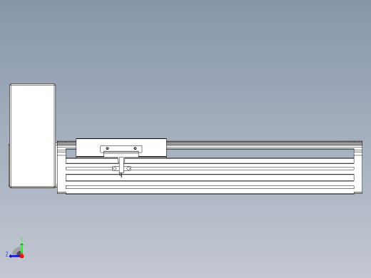 皮带直线轴半封闭可选导轨TPA-HNB-140D-120-L200-RU-C-P40-N3右视缩略图