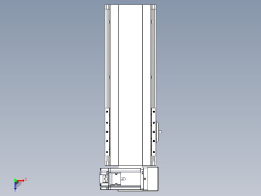皮带直线轴半封闭可选导轨TPA-HNB-140D-120-L200-RU-C-P40-N3俯视缩略图