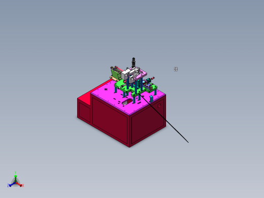 18650锂电池单震包边机构（ sw20可编辑+工程图）正等轴测缩略图
