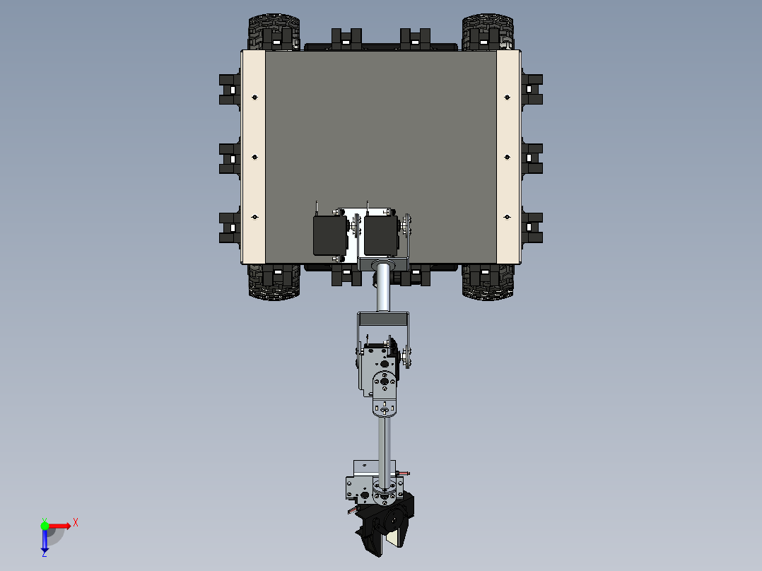 coroware-corobot SW STP STL俯视图