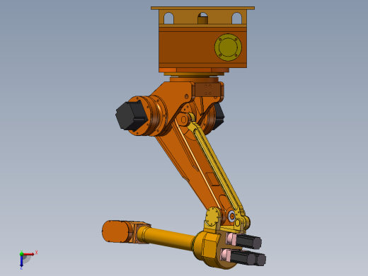 KUKA六轴机器人(包含工程图)俯视缩略图