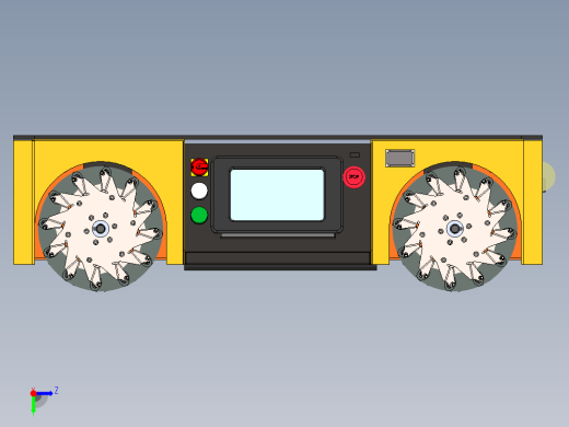 麦克纳姆轮agv小车sw17可编辑前视缩略图