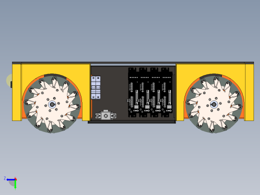 麦克纳姆轮agv小车sw17可编辑后视缩略图