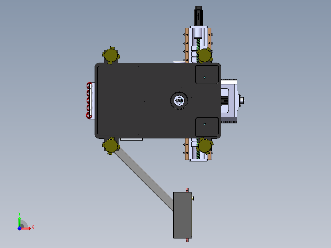 炮塔加工中心sw16可编辑前视图
