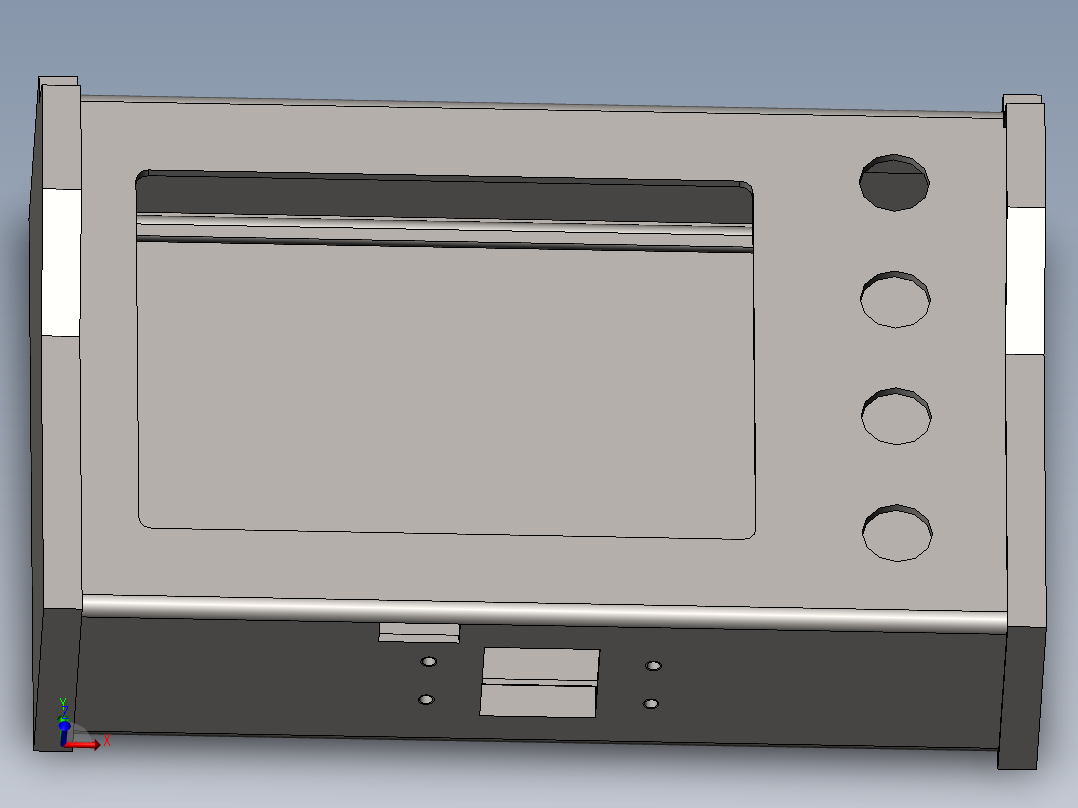 电控柜3D模型主视图
