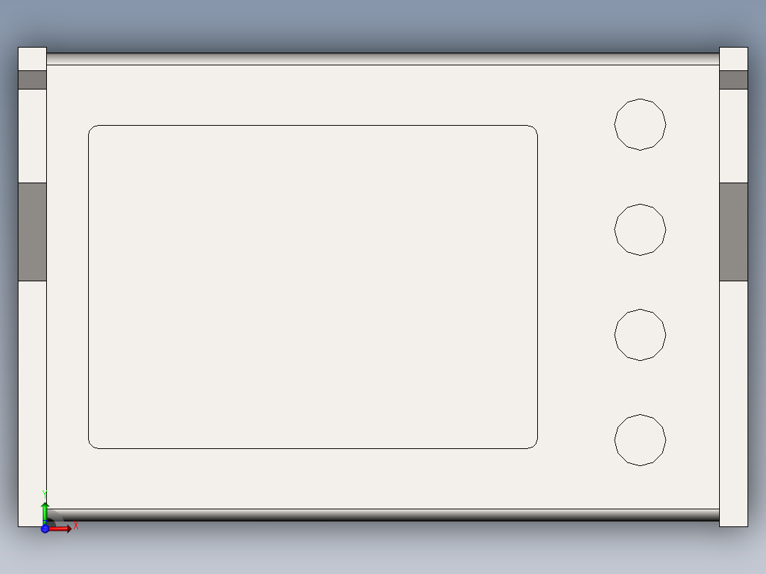 电控柜3D模型前视图