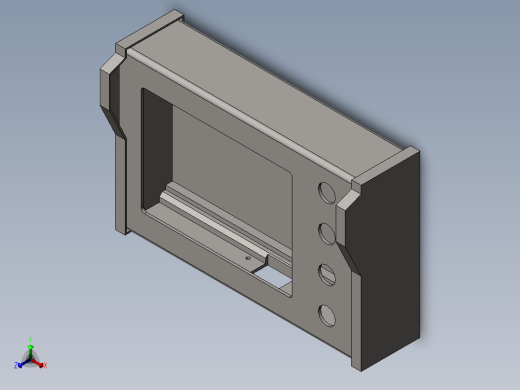 电控柜3D模型正等轴测缩略图