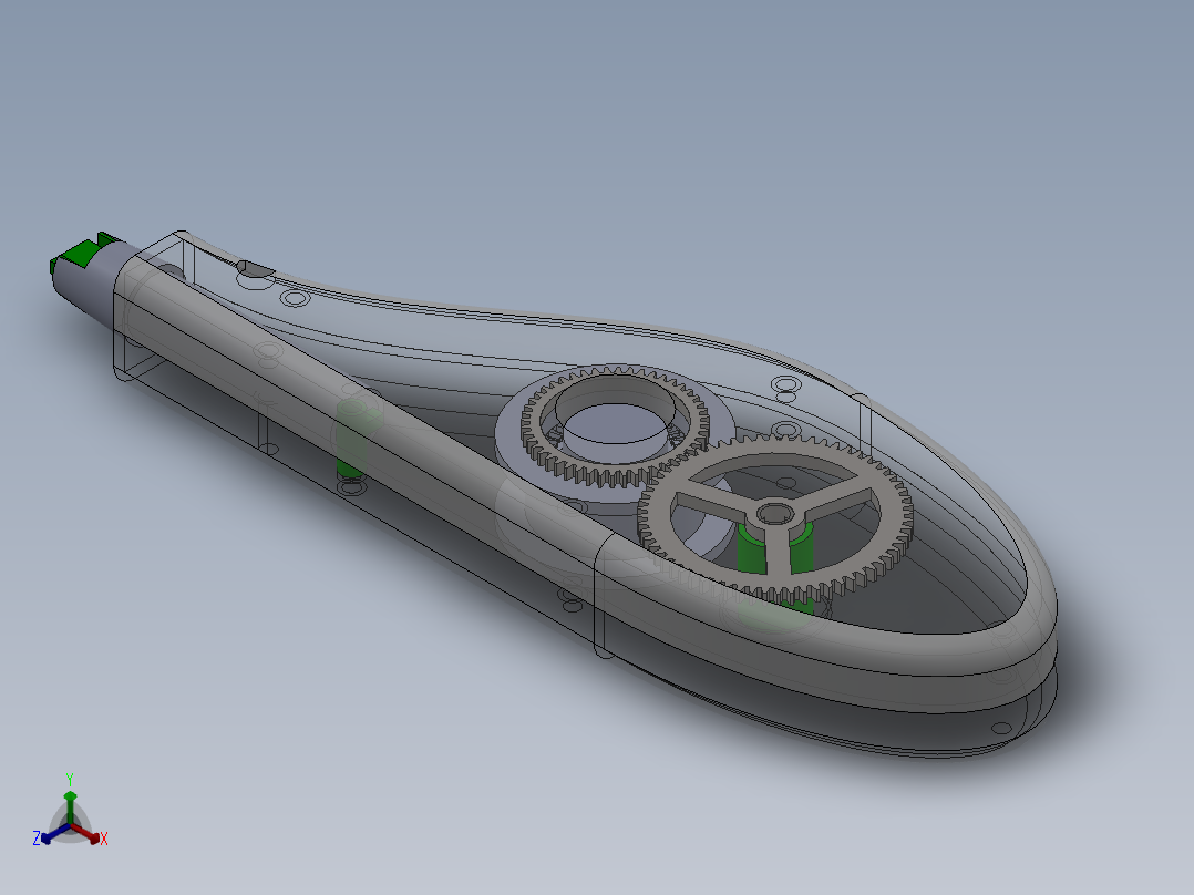 改错带机改错笔正等轴测图