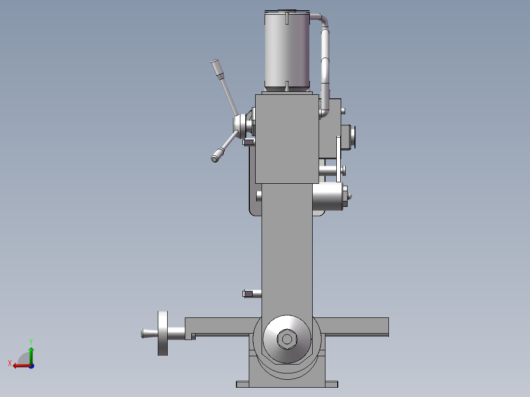 特制铣床设备后视图