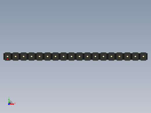彩色公头100mil（2.54mm）系列-DS1021_black_1x18p_100mil_Type5_rev1.0前视缩略图