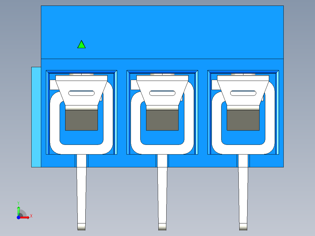 DEGSON DG306 系列 5.0 接线端子-DG306-5.0-03P-12-00AH前视图
