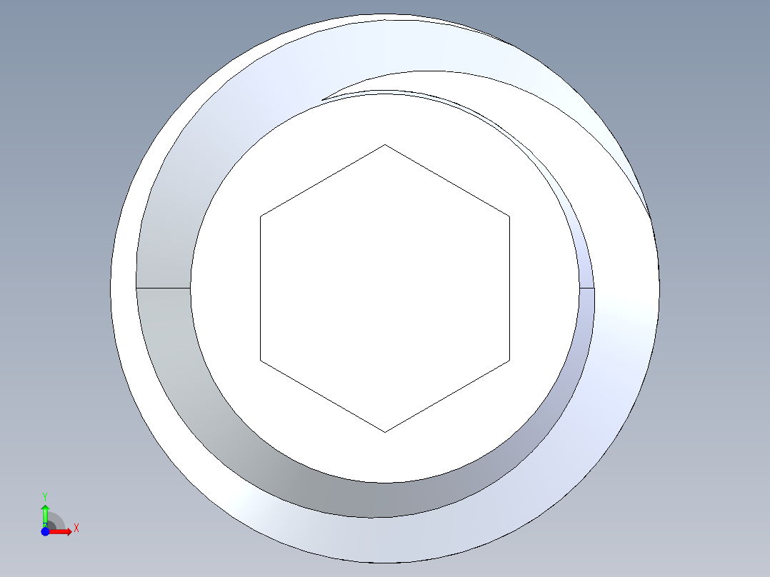 UNC 平头紧定螺钉-UNC SET SCREW 4-40 x 0.250.STEP前视图
