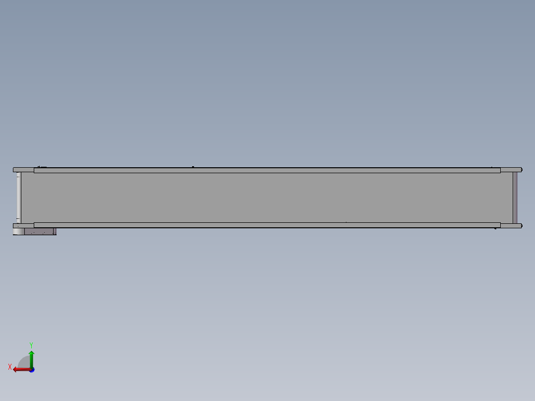 输送带 3D模型（后视图