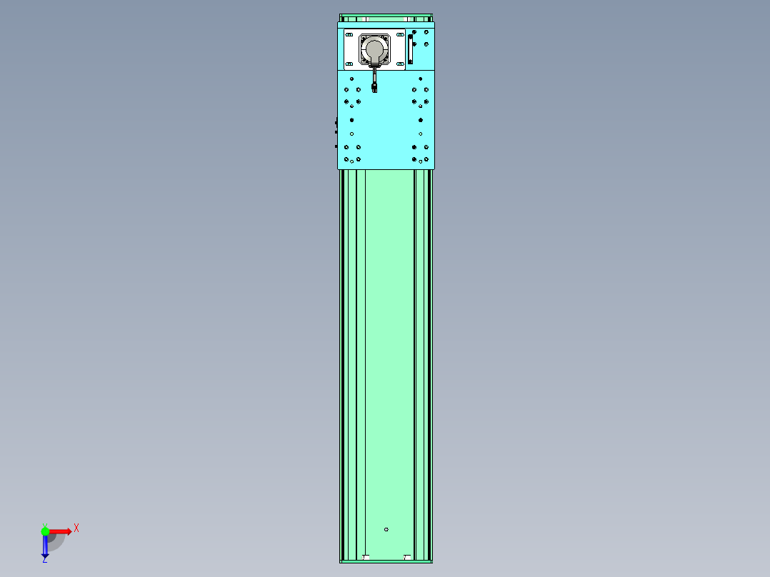 东锦齿条传动DH270G-L167-S1100-BU-减速机+750W.STEP俯视图