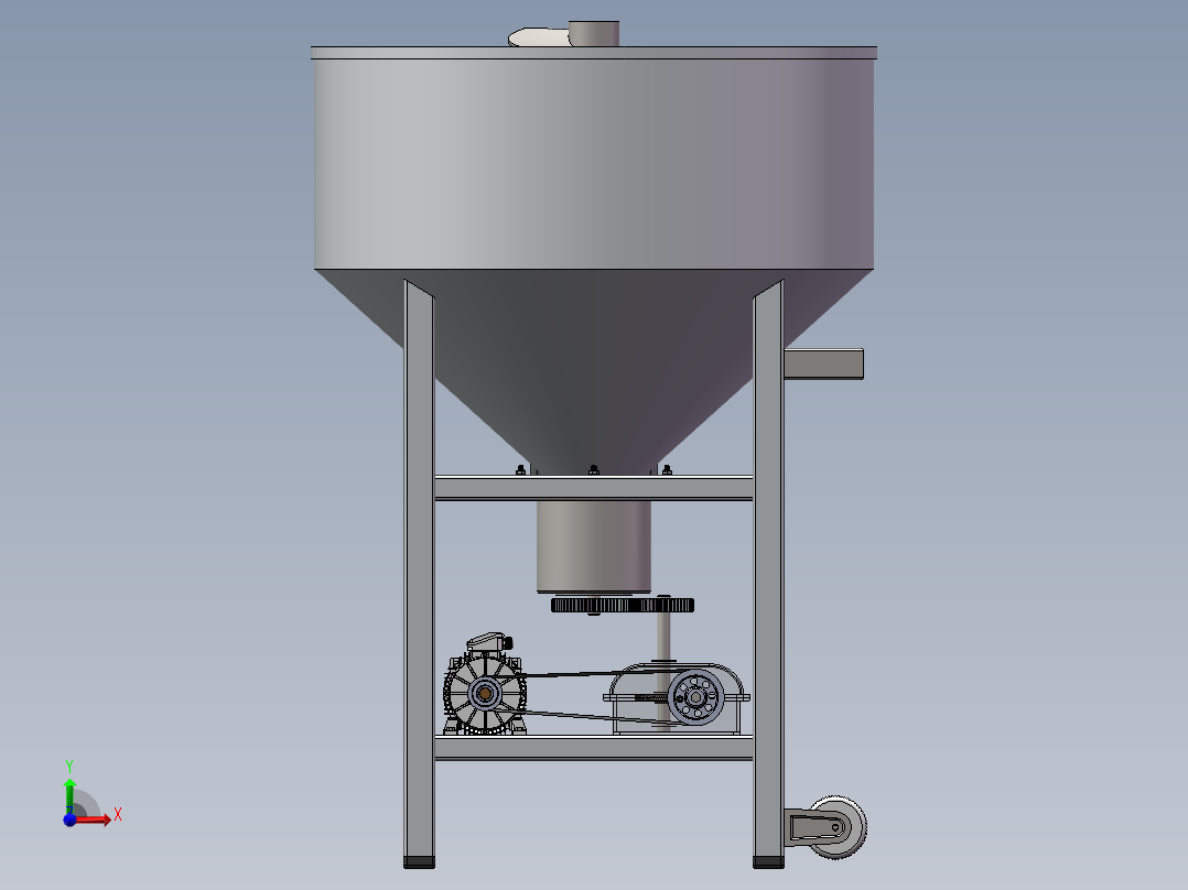 饲料搅拌机前视图