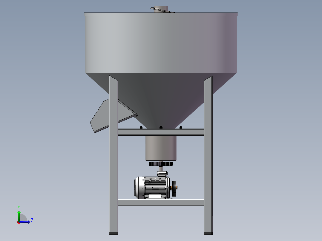 饲料搅拌机左视图