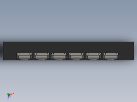 通用15a 6端子M3接线板俯视缩略图