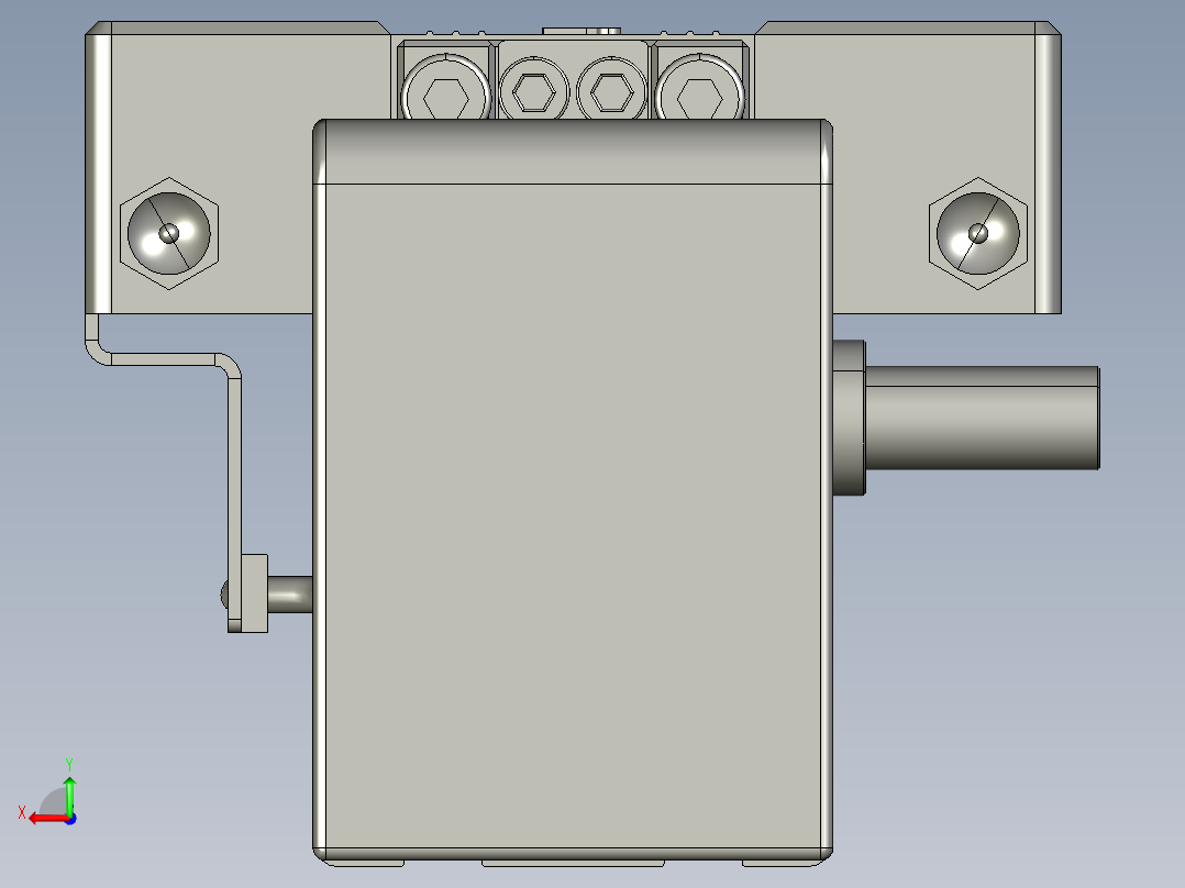 威洛博直线电机模组EB4-L80-S500-光轴后视图