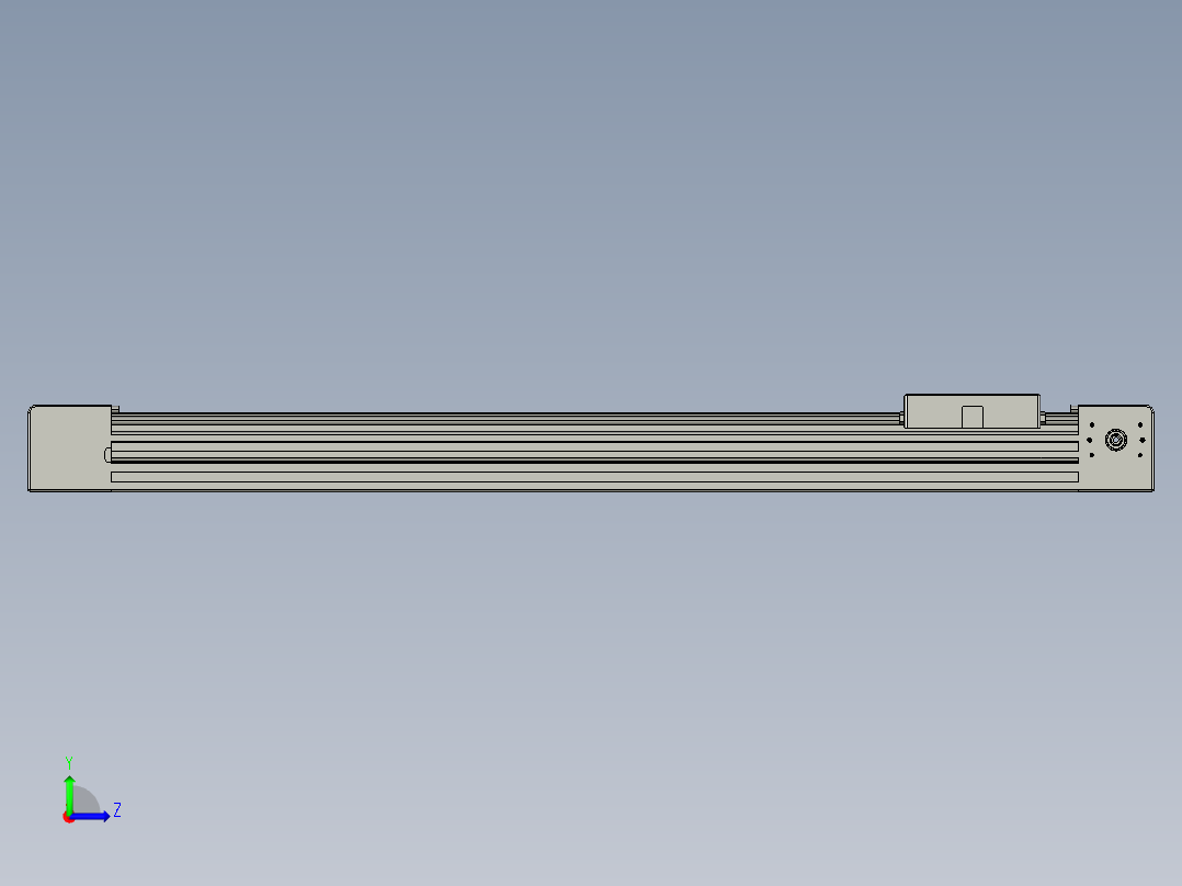 威洛博直线电机模组EB4-L80-S500-光轴左视图
