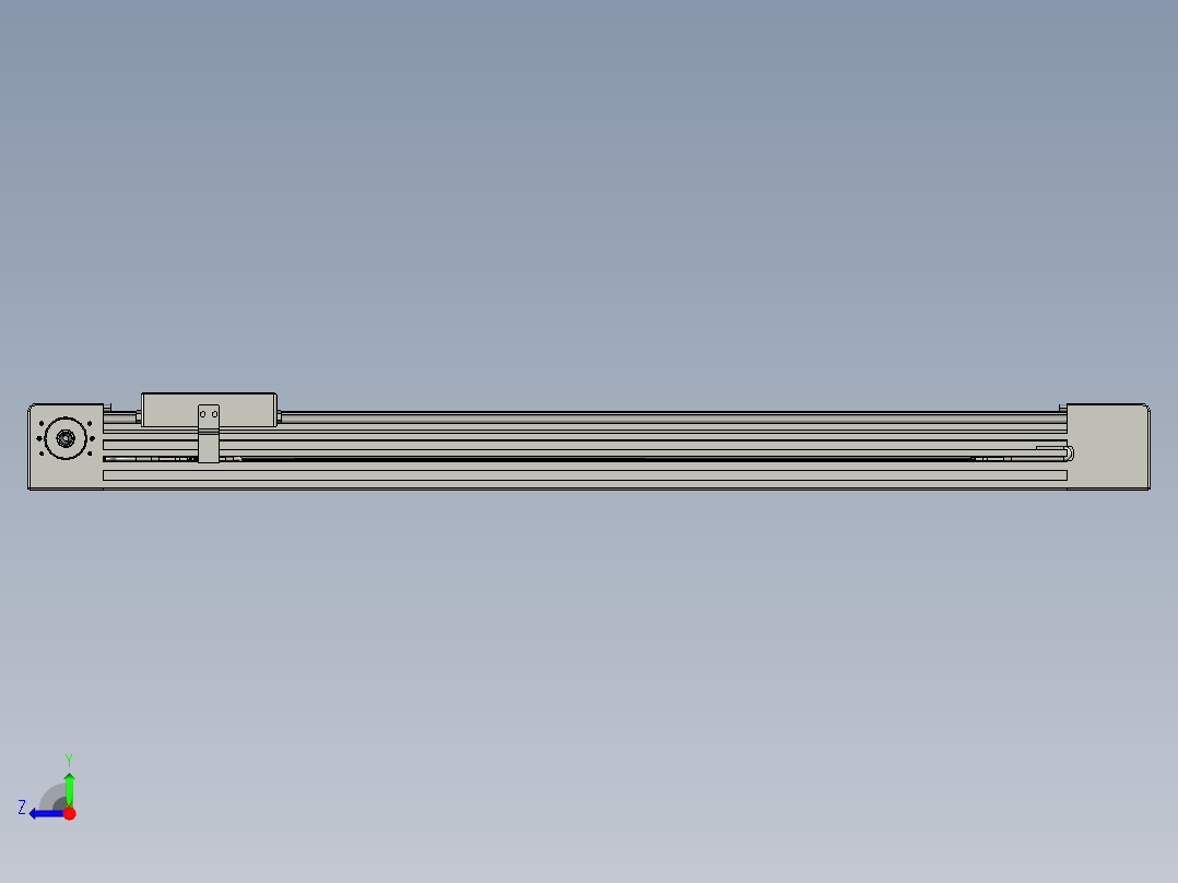 威洛博直线电机模组EB4-L80-S500-光轴右视图