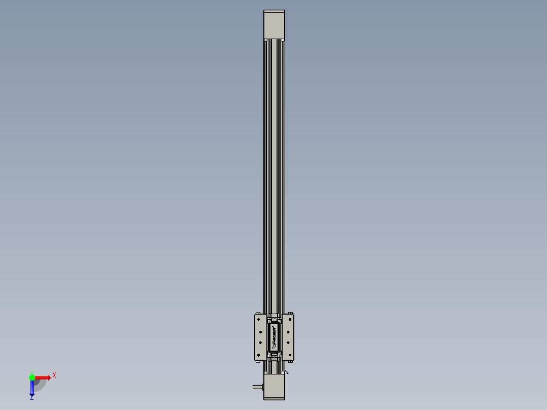 威洛博直线电机模组EB4-L80-S500-光轴俯视图