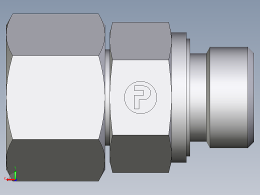 卡套式工业通用硬管接头EO_Swivel_connector_EGE16SREDCF后视缩略图