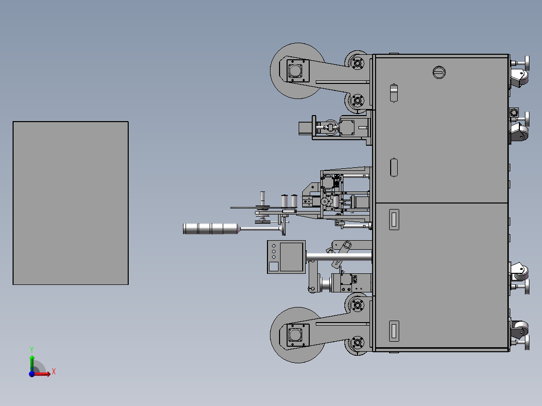 FFC贴合后打补强版设备前视图