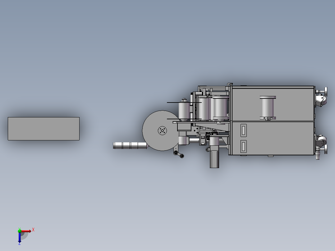 FFC贴合后打补强版设备俯视图