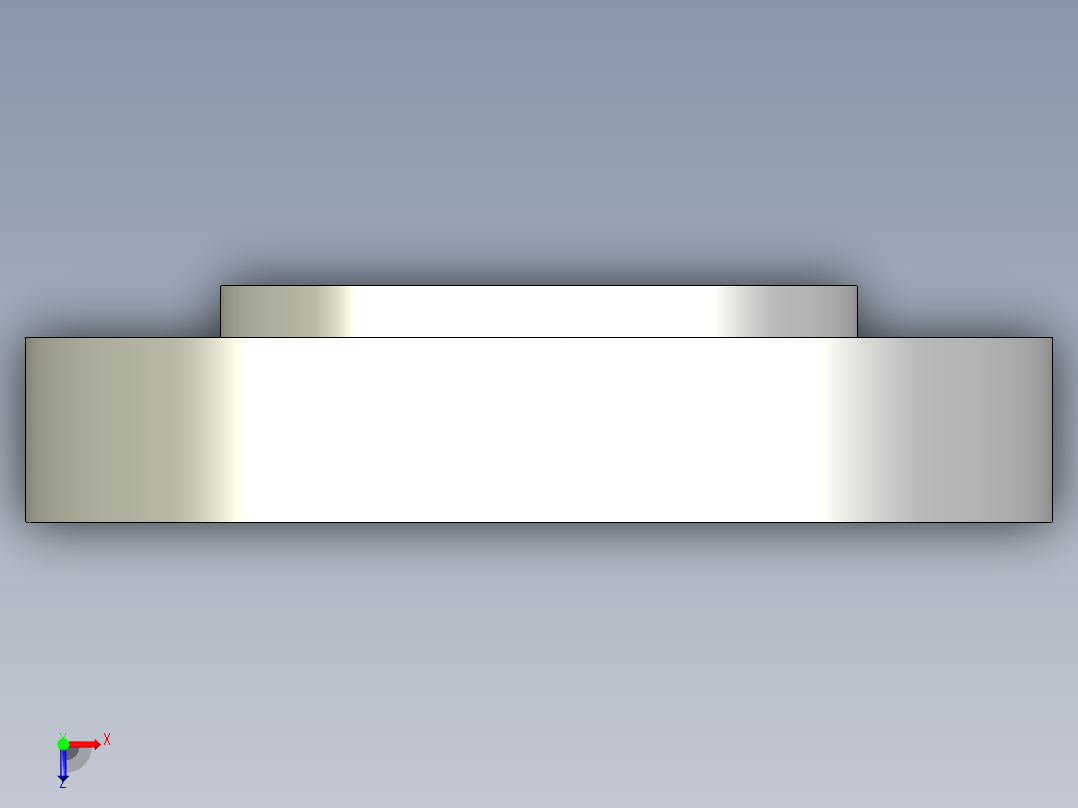 軸承座(凸緣型)BRRN-3D多系列多零件图纸模型俯视图