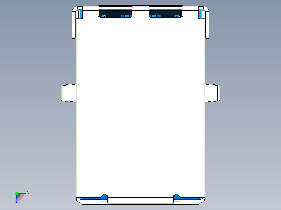 USB3.0 typeB MOLEX端口USB B型接口俯视图
