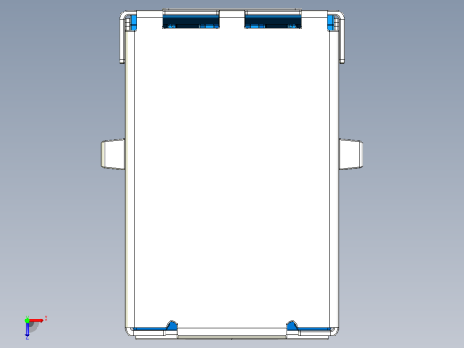 USB3.0 typeB MOLEX端口USB B型接口俯视缩略图