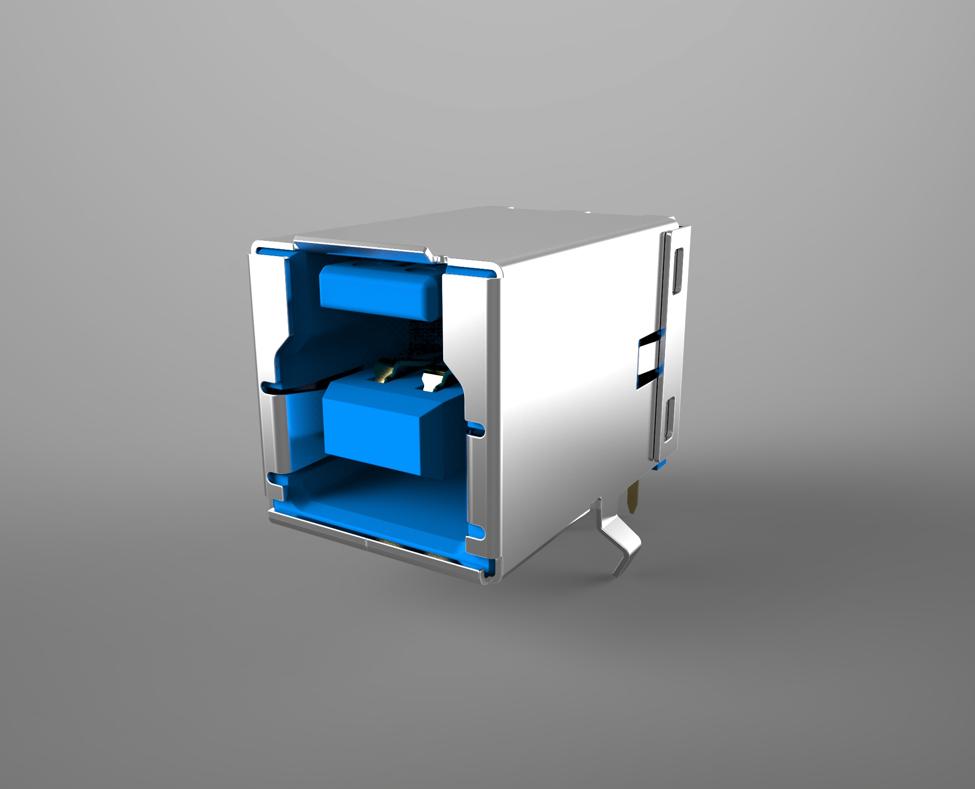 USB3.0 typeB MOLEX端口USB B型接口