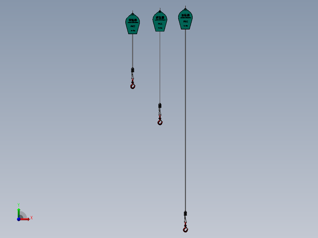 工业重型防坠器1t-5m===1560045==30前视图