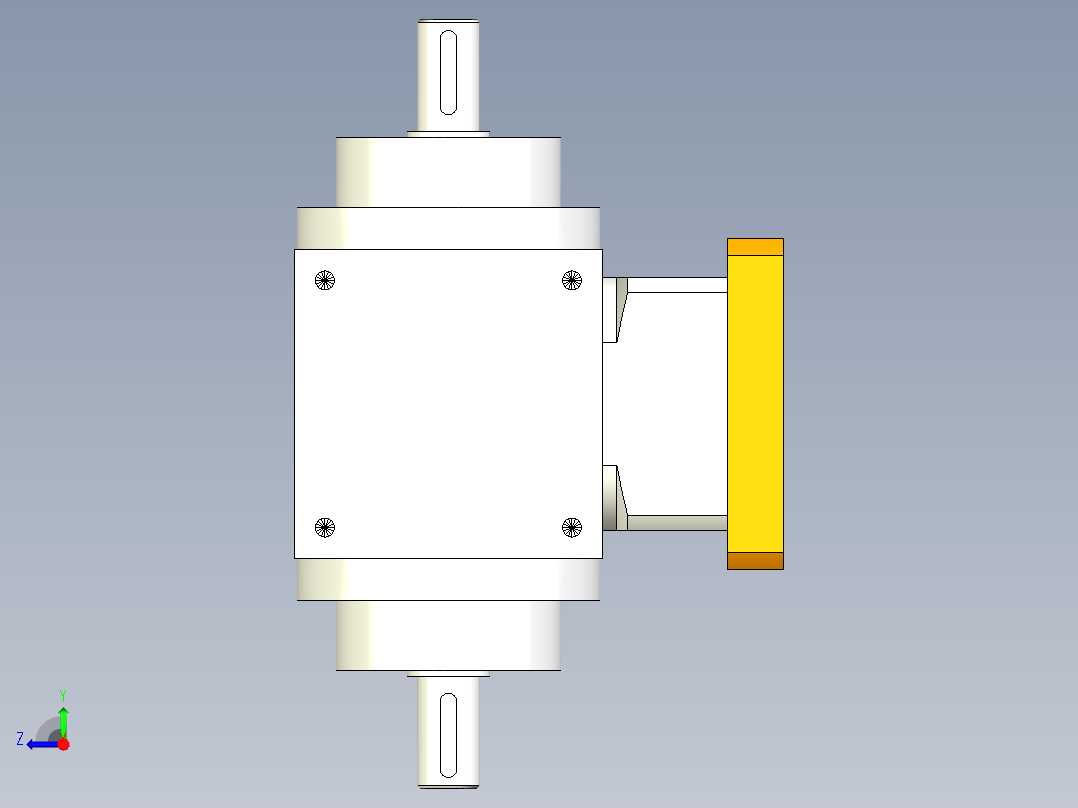 换向器PW110双轴旋转方向不同-1 22-110-145-M8右视图