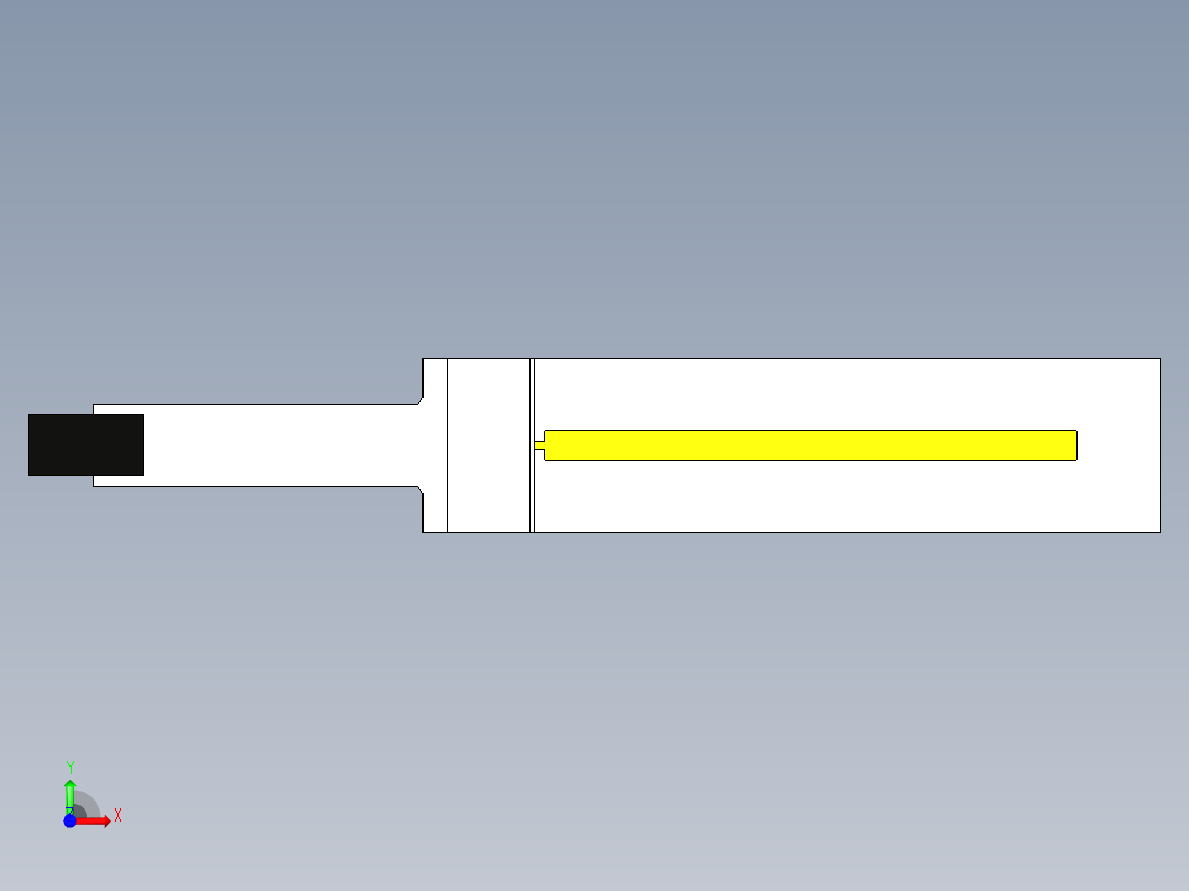 NOVOTECHNIK直线位移传感器LFP 系列-开放式结构传感器前视图