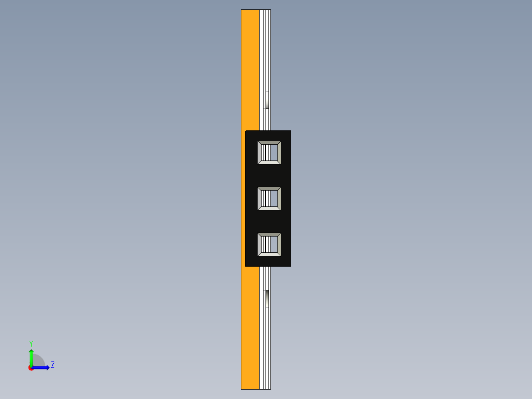 NOVOTECHNIK直线位移传感器LFP 系列-开放式结构传感器左视图
