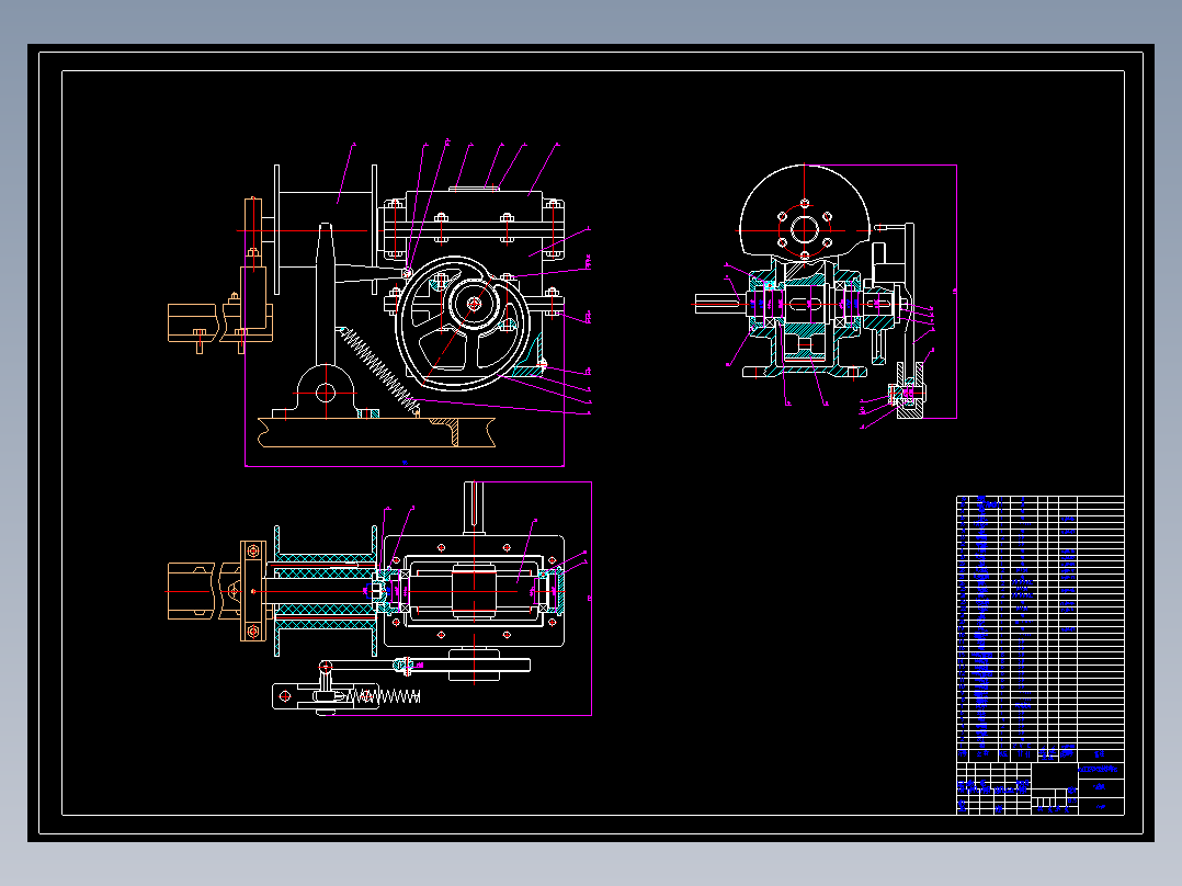 JX555-凸轮摆杆绕线机传动部分设计