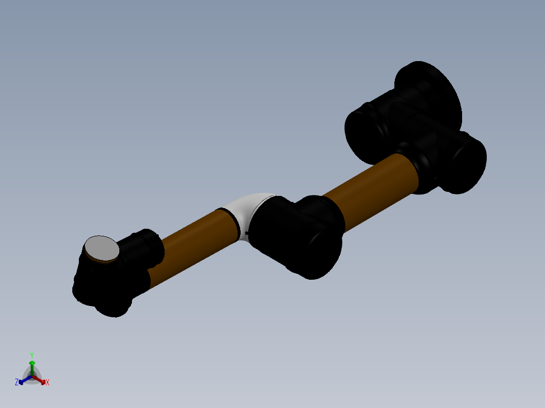 柔性臂带与履带底盘模型 280+24.4.8+002正等轴测图