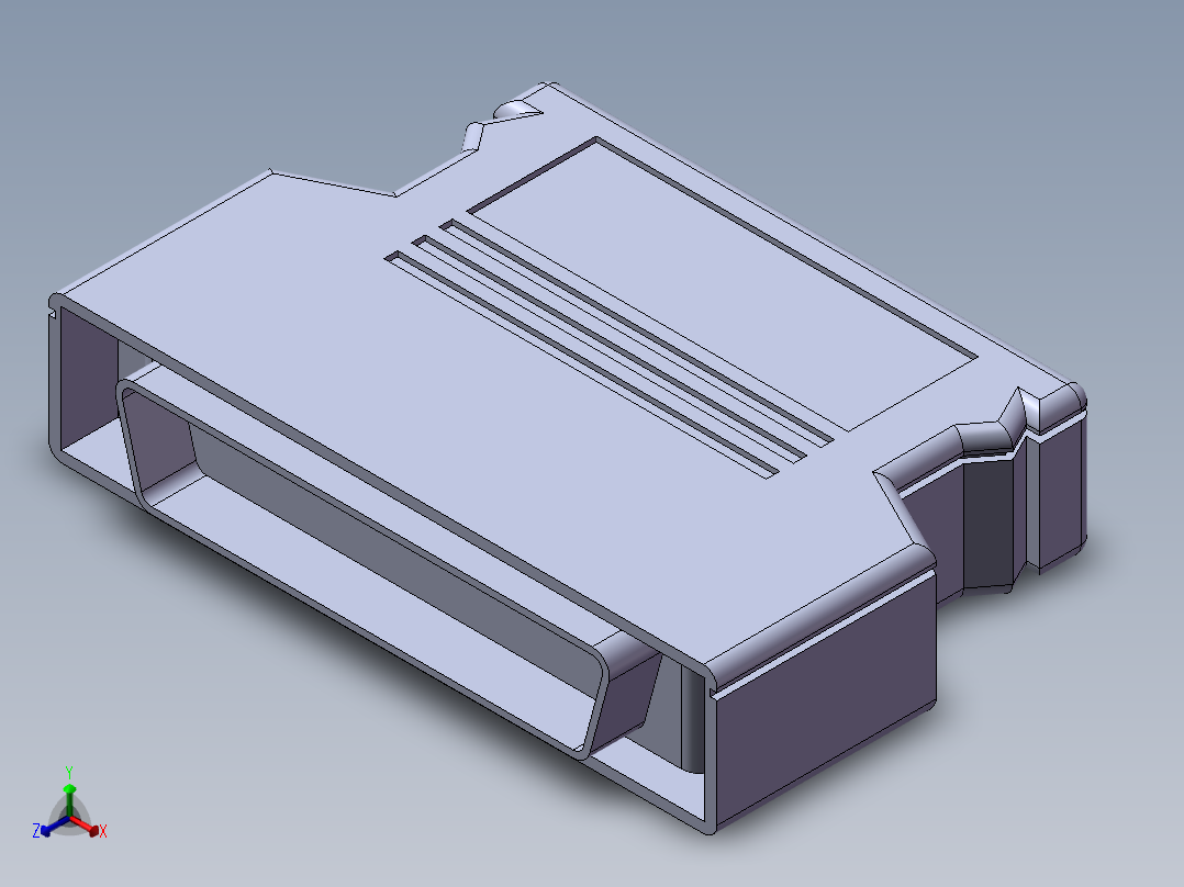 3m_mini_d_ribbon_connector正等轴测图