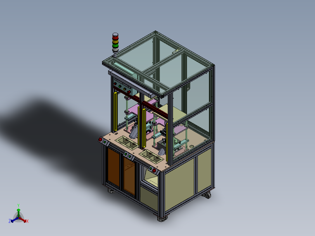 双工位大盖密封塞组装sw20可编辑正等轴测图
