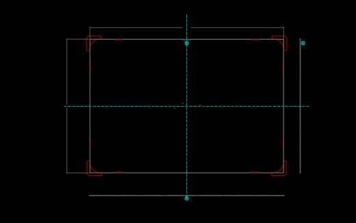 笔记本电脑A面外壳切角模具设计图缩略图