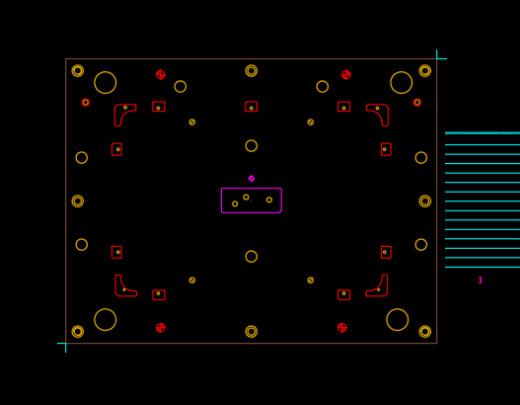 笔记本电脑A面外壳切角模具设计图缩略图