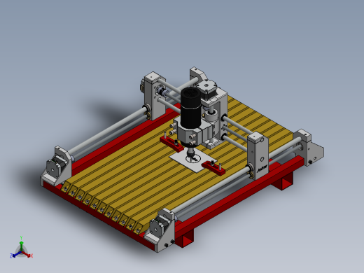 cnc-608桌面数控车床3D数模图纸 Solidworks设计正等轴测缩略图