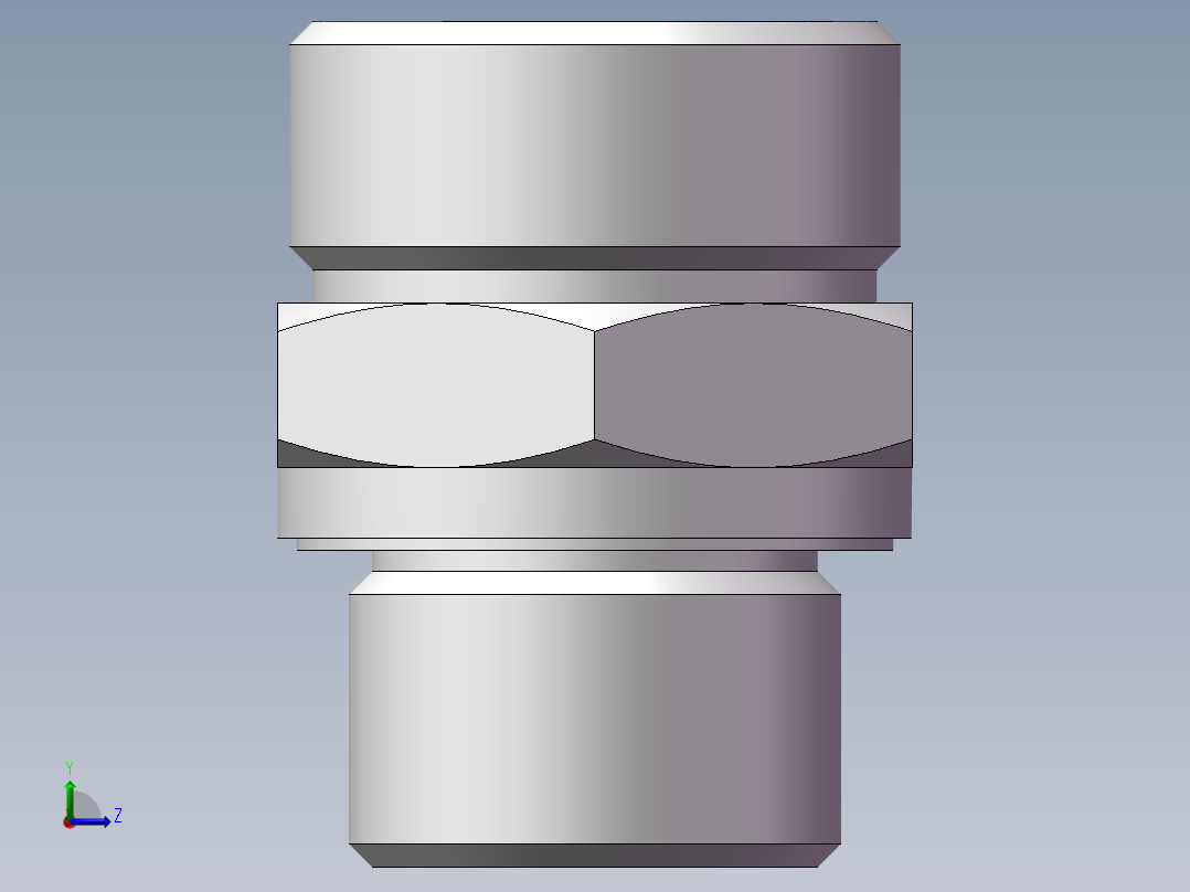 英制管螺纹ED密封、1CB-26-08WD左视图