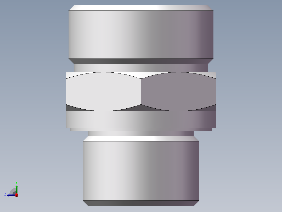 英制管螺纹ED密封、1CB-26-08WD右视图